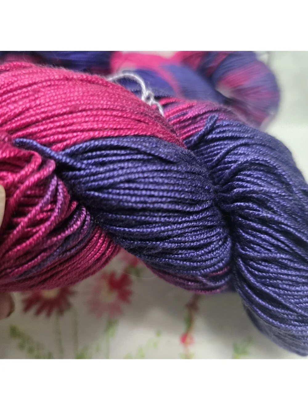 Expression Fiber Arts Purple Prickly Pear 100% Mulberry Silk DK weight